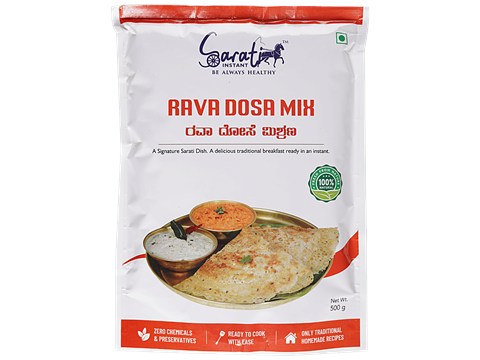 Sarati Instant Rava Dosa Mix, 500 g