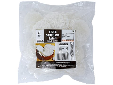 Royal Sabudana Papad - Navratri Special, 400 g