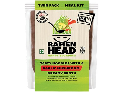 Ramenhead Noodles With Garlic Mushroom Dreamy Broth - Twin Pack Meal Kit, 450 g
