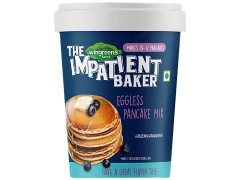 Wingreens Farms Impatient Baker - Eggless Pancake Mix , Easy To Make, 250 g
