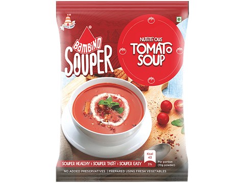 Bambino Tomato Soup Powder - Real Vegetables & Spices Mix, No Cholesterol, 50 g