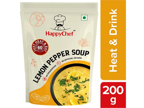 HappyChef Lemon Pepper Soup - Heat & Drink, 200 g