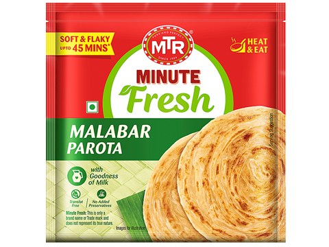 MTR Minute Fresh Malabar Parota - Heat & Eat, 400 g