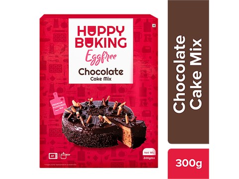 Happy Baking Chocolate Cake Mix - Premium, Egg Free, Ready To Bake, 300 g