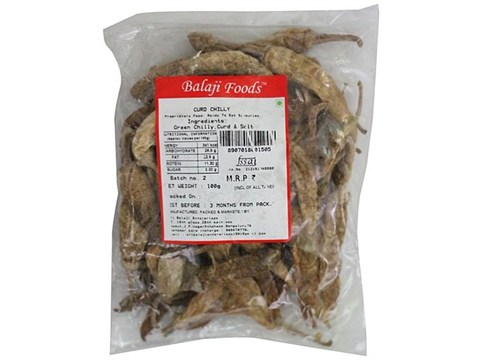 Balaji foods Papad - Curd Chilly, 100 g