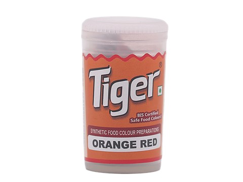 Tiger Food Colour - Organge Red, 10 g
