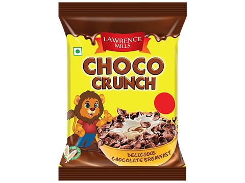 Lawrence Mills Choco Crunch - Delicious Chocolate Breakfast, High In Fibre & Iron, 26 g