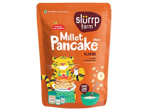 Slurrp Farm Classic Millet Pancake Mix, 150 g