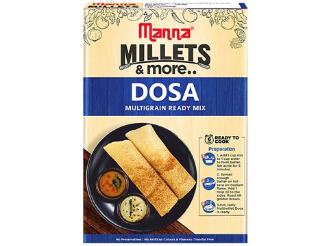 Manna Instant Multigrain Millet Dosa Ready Mix, 180 g