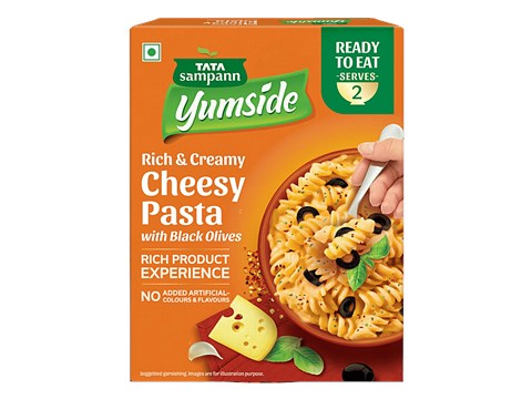 Tata Sampann Yumside Cheesy Pasta With Black Olives, 285 g