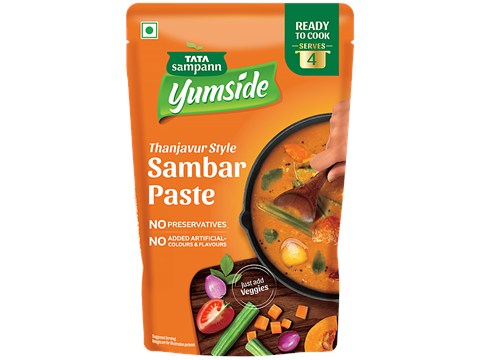 Tata Sampann Yumside Thanjavur Style Sambar Paste - Ready To Cook, Serves 4, 150 g