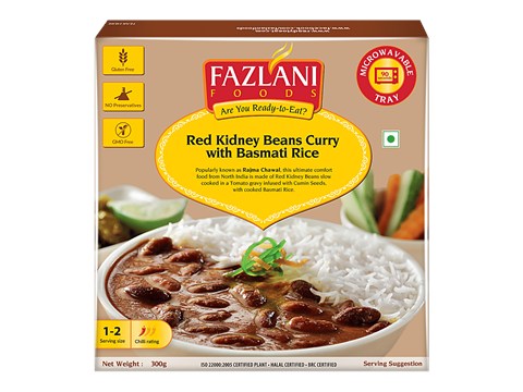 Fazlani Foods Red Kidney Beans Curry - Basmati Rice, 300 g