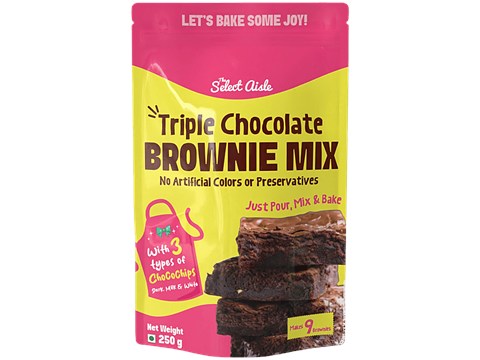 The Select Aisle Triple Chocolate Brownie Mix, 250 g