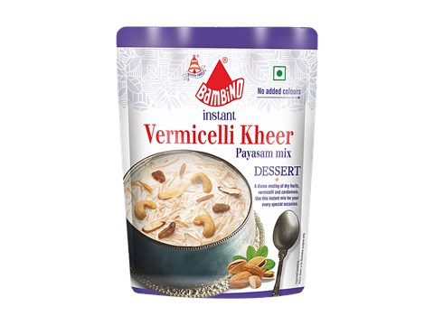 Bambino Instant Vermicelli Kheer Payasam Dessert Mix, 180 g