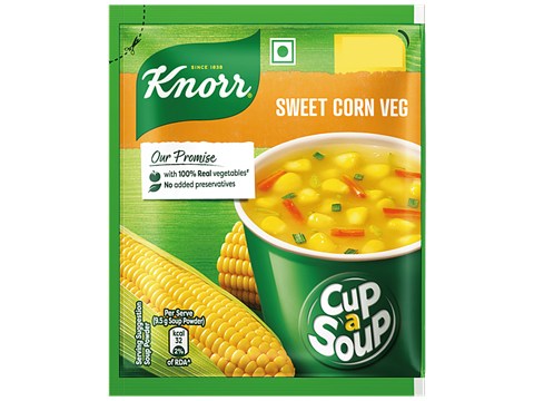 Knorr Instant Sweet Corn Cup A Soup, 9.5 g