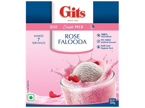 Gits Dessert Mix - Rose Falooda Drink, 200 g