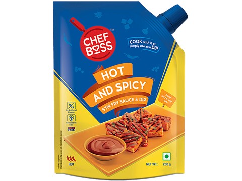 ChefBoss Stir Fry Sauce & Dip - Hot & Spicy, Suitable For Veg & Non-Veg Preparations, 200 g