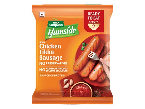 Tata Sampann Yumside Spicy Chicken Tikka Sausage, 180 g