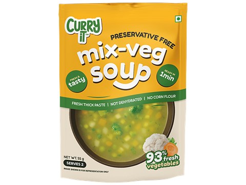 CURRYiT Mix Veg Soup, 55 g