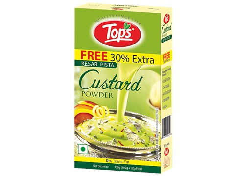 Tops Custard Powder - Kesar Pista, 100 g