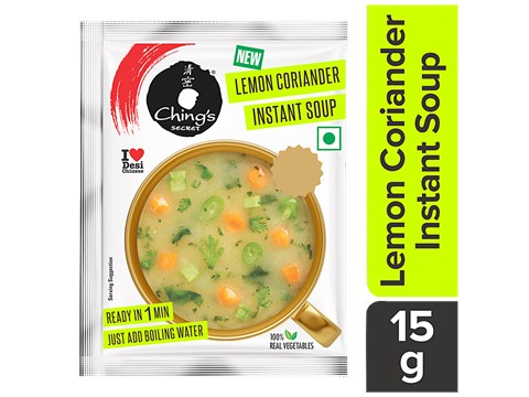 Ching's Secret Lemon Coriander Instant Soup  - Real Vegetables, 15 g