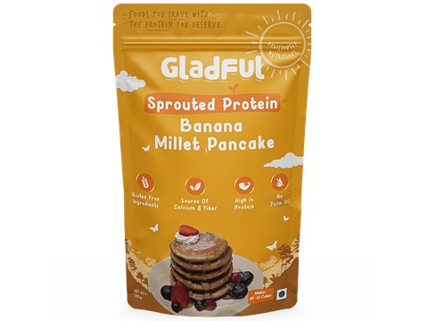 Gladful Millet Pancake - Banana, Sprouted Protein, 150 g