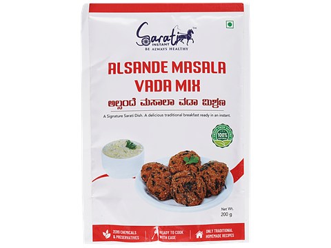 Sarati Instant Alsande Masala Vada Mix - Traditional Recipe, 200 g