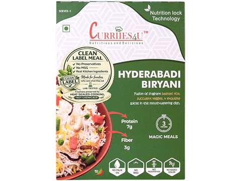Curriies4u Veg. Hyderabadi Biryani, 200 g