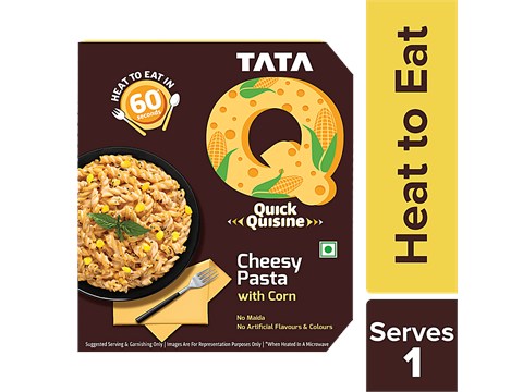 TATA Q Veg Cheesy Pasta - With Corn, Ready To Eat, 290 g