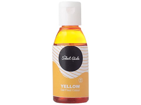 The Select Aisle Gel Food Colour - Yellow, Premium Quality, Adds Vibrant Look, 30 ml