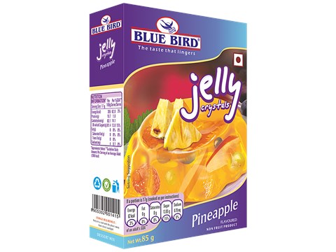 Blue Bird Jelly Crystals Pineapple - Wobbly,, 85 g