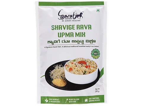 Sarati Instant Shavige Rava Upma Mix - Traditional Breakfast, 200 g