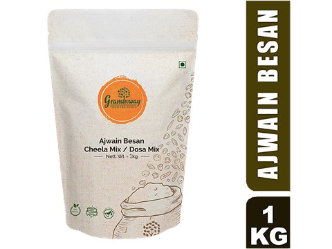 Graminway Ajwain Besan Cheela/Dosa Mix, 1 kg