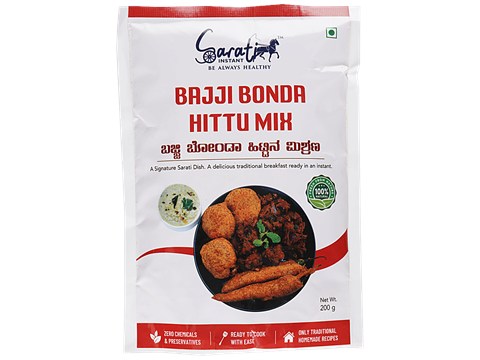 Sarati Instant Bajji Bonda Hittu Mix - Traditional Recipe, 200 g