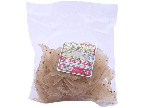Atish  Papad - Chilly Rice, 100 g