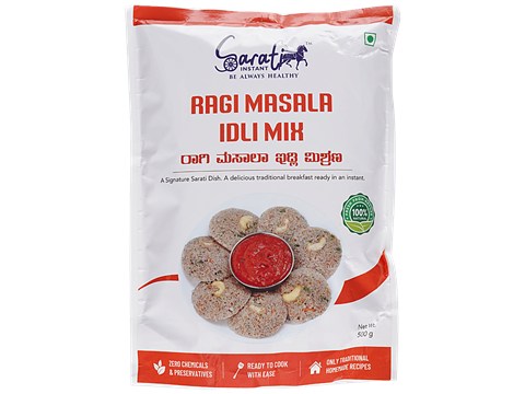 Sarati Instant Ragi Masala Idli Mix, 500 g