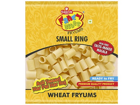 Ganesh Papad Fancy Bites Fryums - Small Ring, 150 g