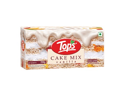 Tops Cake Mix - Vanilla, Vegetarian, 225 g