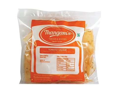 Thangams Vadam - Tomato, 100 g