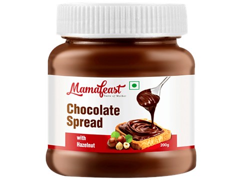Mamafeast Chocolate Spread With Hazelnut - Can Be Use With Bread, Roti, Paratha, 200 g