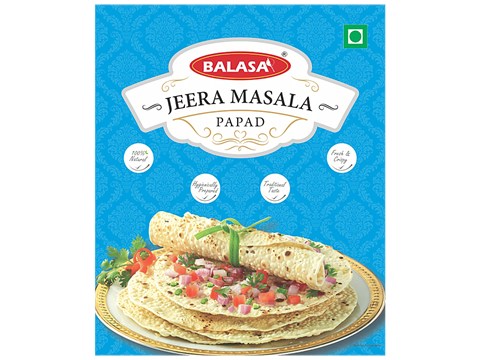 Balasa Jeera Papad - Big, Fresh & Cripsy, Traditional Taste, 200 g