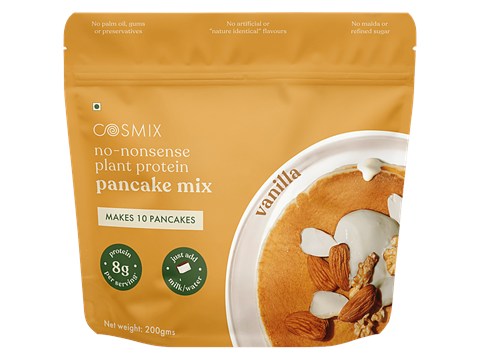 Cosmix No-Nonsense Vanilla Plant Protein Pancake Mix, 200 g