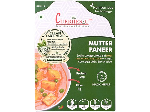 Curriies4u Mutter Paneer Punjabli Style, 300 g
