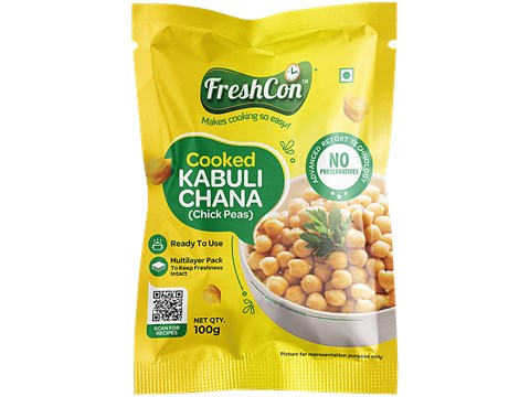 Freshcon Cooked Kabuli Chana/Chick Peas, 100 g
