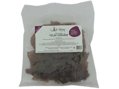 Wild Ideas Organic Yellai Vadaams - Ragi, Finger Millet, 100 g