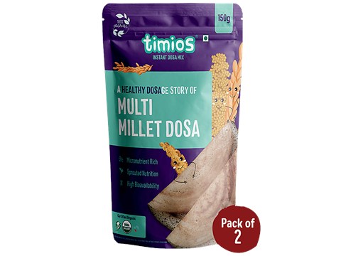 Timios Organic Multi Millet Dosa Mix, 150 g