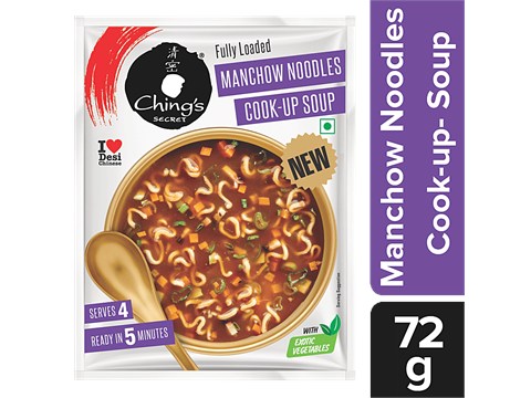 Ching's Secret Chings Manchow Noodles Cook Up Soup - With Exotic Vegetables, 72 g