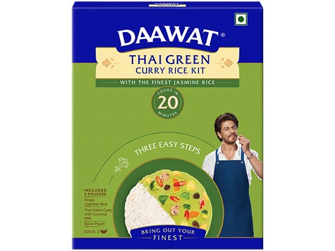 Daawat Thai Green Curry Rice Kit, 400 g