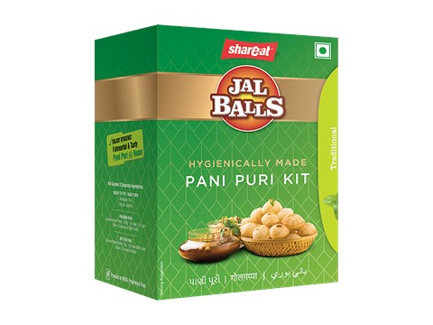 Shareat Jalballs Pani Puri Kit - Mint, 50 pcs