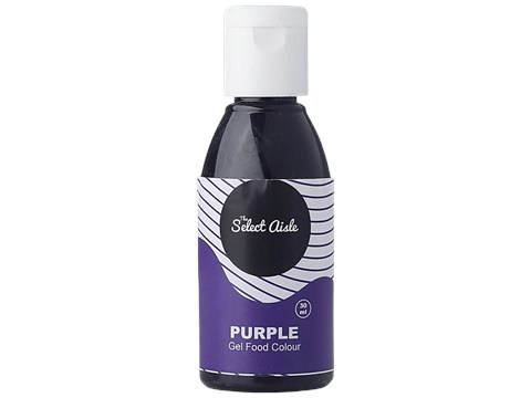 The Select Aisle Gel Food Colour - Purple, Premium Quality, Adds Vibrant Look, 30 ml